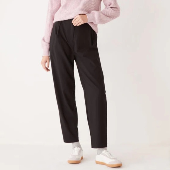 FRANK & OAK - NWT Navy Amelia Balloon Fit Pants - size 2 - Picture 1 of 16